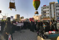 تجمع دانشجویان سمنان در حمایت از مردم فلسطین+ تصاویر