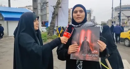 تجدید بیعت دختر دیار باران به زبان عربی با آرمان مقاومت/ چون یاران حسین (ع) فرزند رهبر شهید را تنها نمی&zwnj;گذاریم+فیلم