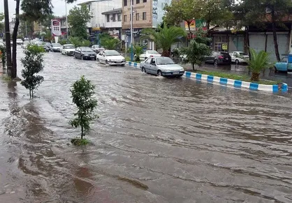 بارش باران و تگرگ در سیستان و بلوچستان + فیلم