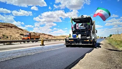 آغاز عملیات گسترده روکش آسفالت در آزادراه زنجان - تبریز