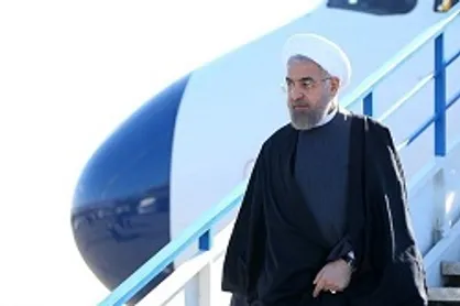 روحانی وارد استان یزد شد