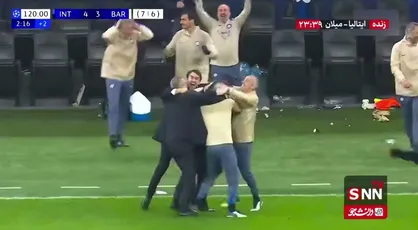 اینتر ۴-۳ بارسلونا در مجموع ۷-۶ / افعی&zwnj;ها با پاس طارمی از گور برخاستند و فینالیست شدند/ اینتر ۴ بارسلونا ۳