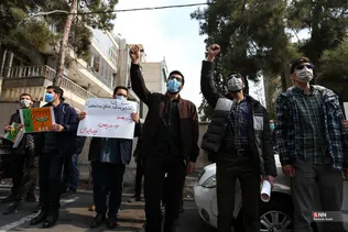 تجمع دانشجویان ایرانی در اعتراض به‌ اقدام ضدحجاب هند