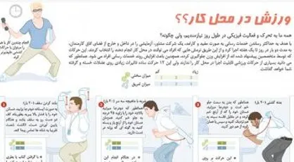 اینفوگرافیک/ ورزش در محل کار