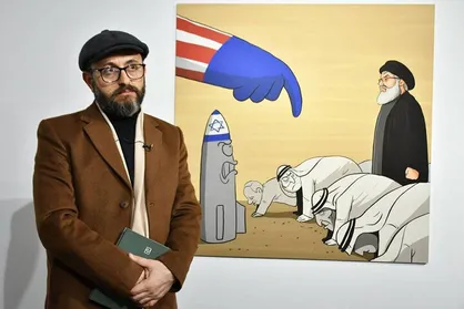 شهید &laquo;سید حسن نصرالله&raquo; در نگاه کاریکاتوریست یمنی