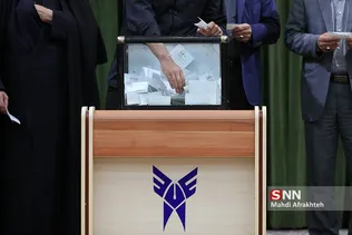 مراسم بدرقه زائران اربعین دانشگاه آزاد تهران جنوب