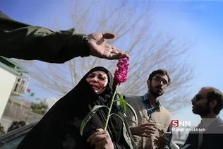 تشییع پیکر دو شهید گمنام در دانشگاه تهران جنوب