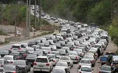 ترافیک سنگین در محور‌های شمالی کشور/بارش برف و باران در برخی استان‌ها