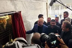 افتتاح ساختمان جدید فدراسیون کشتی ایران با حضور قالیباف
