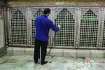  ضد عفونی کردن حرم حضرت فاطمه معصومه(س)