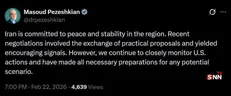 پزشکیان: ایران متعهد به صلح و ثبات در منطقه است