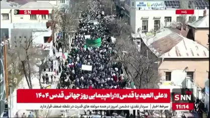برگزاری باشکوه&zwnj;ترین راهپیمایی روز قدس در اردبیل