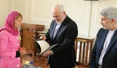 دیدار گروهی از فعالان صلح طلب و ضد جنگ با ظریف