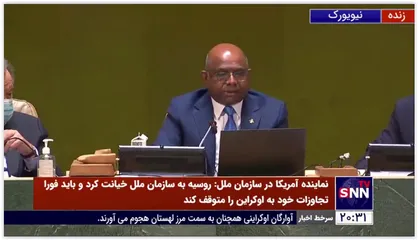 لحظه تصویب قطعنامه مجمع عمومی سازمان ملل متحد علیه روسیه با حداکثر آرا