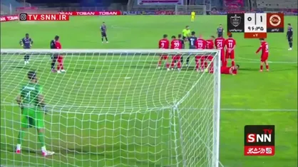 گل اول پرسپولیس به تراکتور توسط مارکو باکیچ در دقیقه 90+7