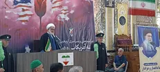 مراسم چهلمین روز شهدای اغتشاشات اخیر در گرگان+ فیلم
