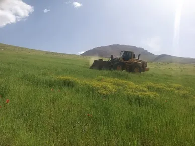 رفع تصرف بیش از ۴۶ هزار متر مربع از اراضی ملی در شهرستان فارسان