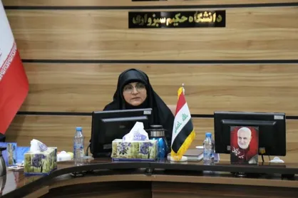 نشست رئیس جامعه الزهرای کربلا با هیئت رئیسه دانشگاه حکیم سبزواری
