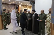 برگزاری مراسم «پیوند‌های آسمانی» برای ۷۶ زوج جوان ارتش در شیراز