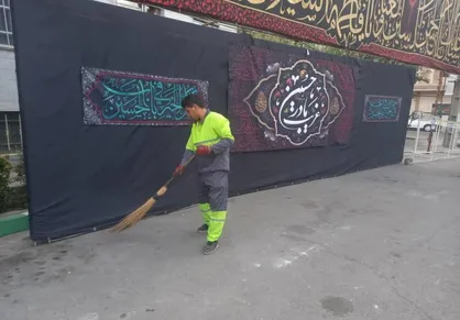خدمت رسانی به عزاداران حسینی در منطقه ۱۳