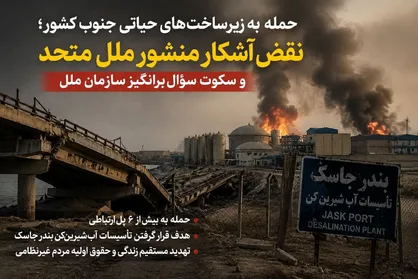 حمله به زیرساخت&zwnj;های حیاتی جنوب کشور/ نقض آشکار منشور ملل متحد و سکوت سؤال&zwnj;برانگیز سازمان ملل