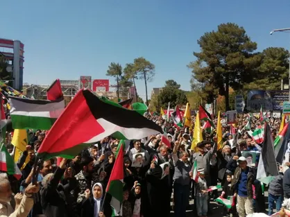 اعلام همبستگی جهانشهر مقاومت با مردم مظلوم فلسطین/حضور گسترده کرمانی&zwnj;ها در راهپیمایی روز قدس