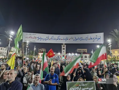 اتمام حجت مردم رشت با دشمنان خود در هفتاد و چهارمین شب ایستادگی+عکس