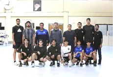 اعضای تیم ملی تکواندو آقایان در آزمون‌های آمادگی جسمانی