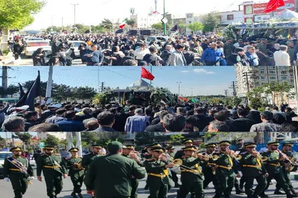 پیکر پاک شهید &laquo;میلاد حیدری&raquo; در قرچک تشییع شد