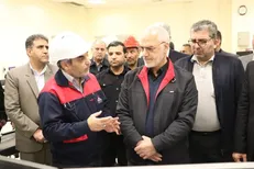 استاندار خوزستان از تاسیسات فرآورش و نمک زدایی شرکت نفت و گاز اروندن بازدید کرد