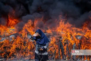 امحاء ۱۸ تن مواد مخدر در شیراز