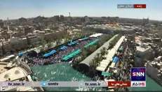 تصاویر هوایی از بین الحرمین در روز عرفه