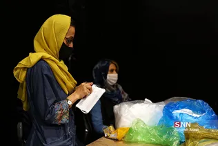 کارگاه خیریه تولید ماسک در تالار حافظ