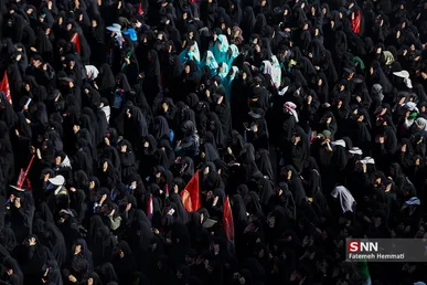 اتوبان شهید سلیمانی همچنان مملو از جمعیت عزادار + فیلم