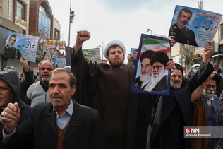 راهپیمایی مردم قم در حمایت از پاسداران اسلام و امنیت میهن