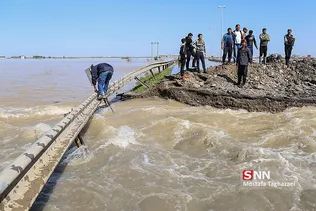 جاری شدن سیل در  استان گلستان