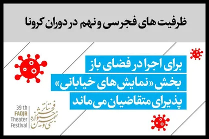 &laquo;نمایش&zwnj;های خیابانی&raquo; تئاتر فجر همچنان پذیرای متقاضیان می&zwnj;ماند