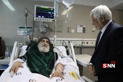 عیادت معاون اول رئیس&zwnj;جمهور از آیت الله جاودان