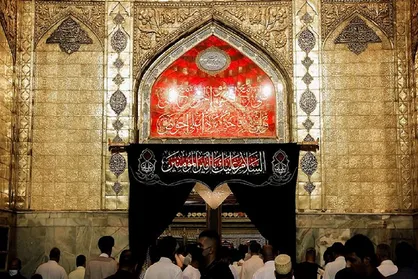 سیاهپوشی حرم امیرالمومنین علی(ع) در آستانه فرا رسیدن شب&zwnj;های قدر