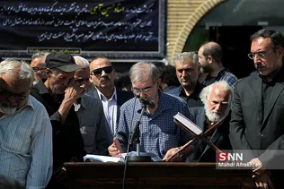 مراسم تشییع پیکر مرحوم حسین آهی