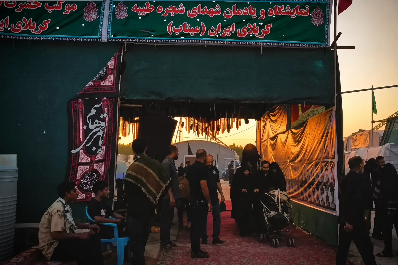 روایتی از کربلای ایران در موکب میناب + فیلم