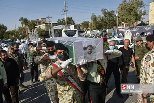 تشییع پیکر مطهر شهید «رضا زارع‌ مویدی» شهید مدافع امنیت در شیراز