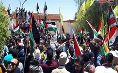 تجمع مردمی در دمشق در حمایت از ملت فلسطین