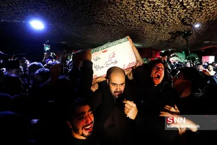 وداع با پیکر شهید محمد حسین حدادیان