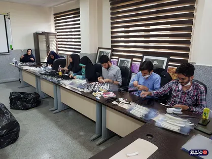 ۴۰۰۰ محافظ صورت به همت جهادگران گروه منتظران صالح البرز تولید شد