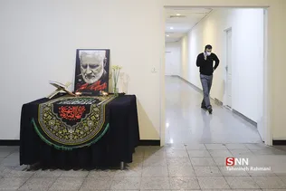 رونمائی از سردیس شهید سلیمانی در ساختمان شرکت بهره برداری متروی تهران