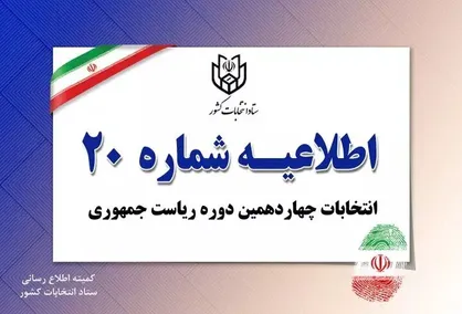 مشخصات نامزد&zwnj;های مورد نظر را خوانا بنویسید