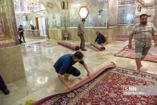 حرم مطهر شاهچراغ(ع) ساعاتی پس از حمله تروریستی