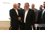 دیدار ظریف با زیاد النخاله دبیر کل جنبش جهاد اسلامی فلسطین