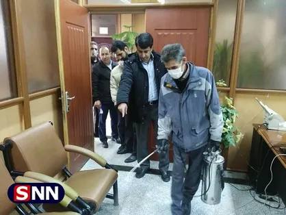 دانشگاه آزاد کرمانشاه ضدعفونی شد + عکس